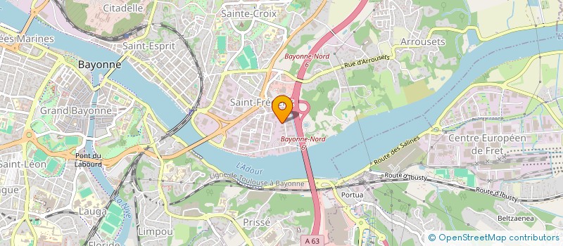 localisation de l'entreprise PC +  BAYONNE