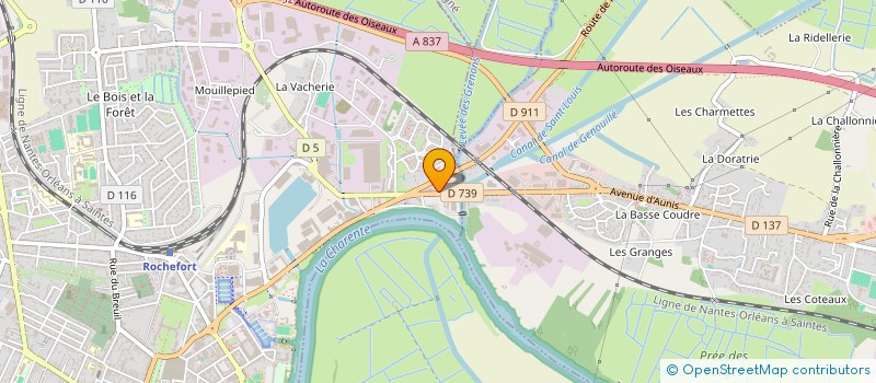 localisation de l'entreprise PC ATTITUDE  ROCHEFORT