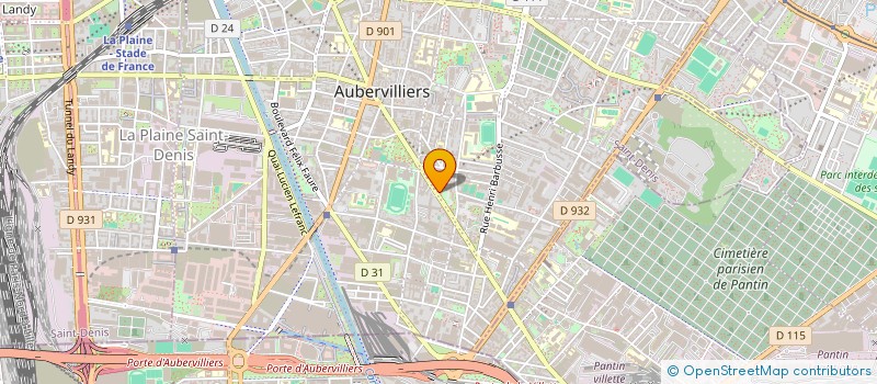 localisation de l'entreprise PC BAT à LA COURNEUVE