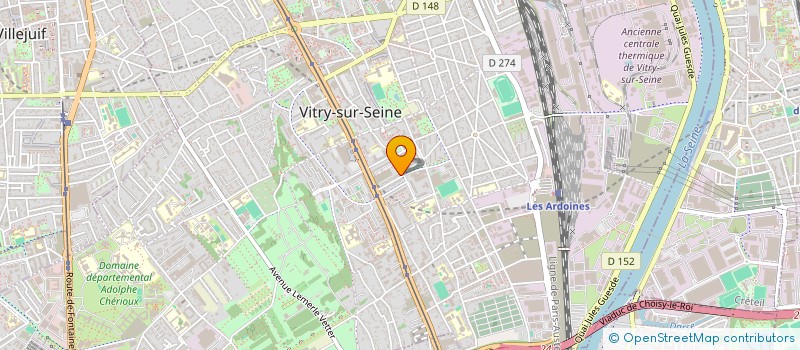 localisation de l'entreprise PC BATIMENT à VITRY-SUR-SEINE