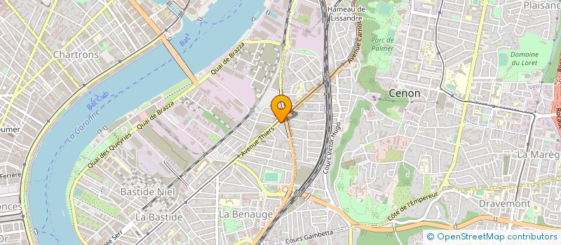 localisation de l'entreprise PC CENTER 33 à BORDEAUX