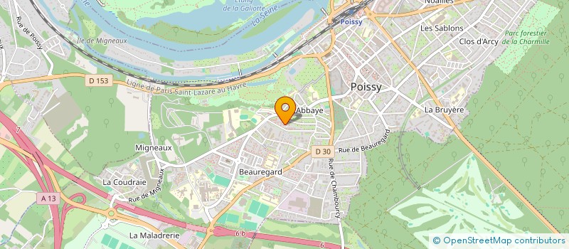 localisation de l'entreprise PC CLIM  POISSY