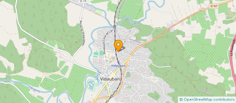 localisation de l'entreprise PC CLIM  VIDAUBAN