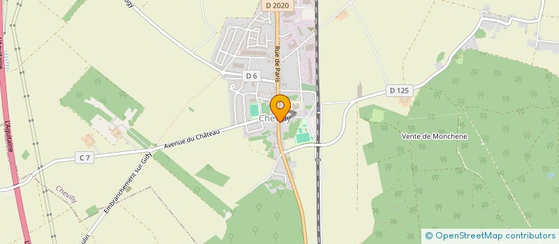 localisation de l'entreprise PC COURTAGE à CHEVILLY