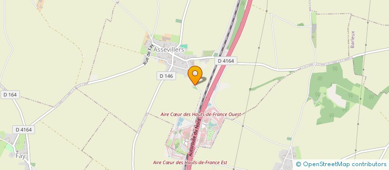 localisation de l'entreprise PC COUVERTURE  ASSEVILLERS