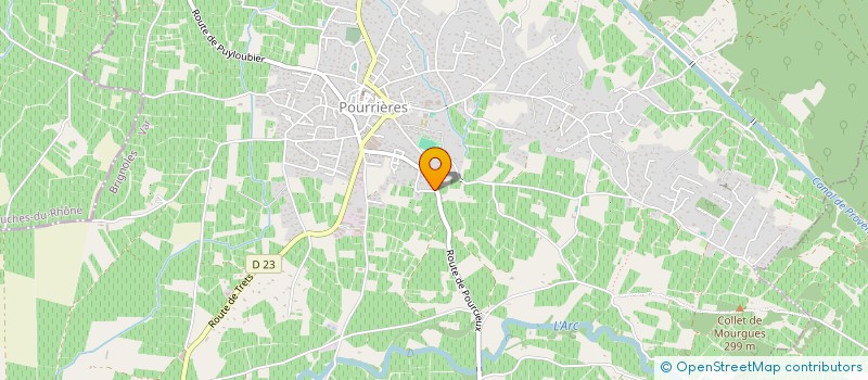 localisation de l'entreprise PC LES BASTIDES  POURRIERES