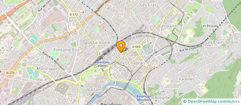 localisation de l'entreprise PC LOYENET à BESANCON
