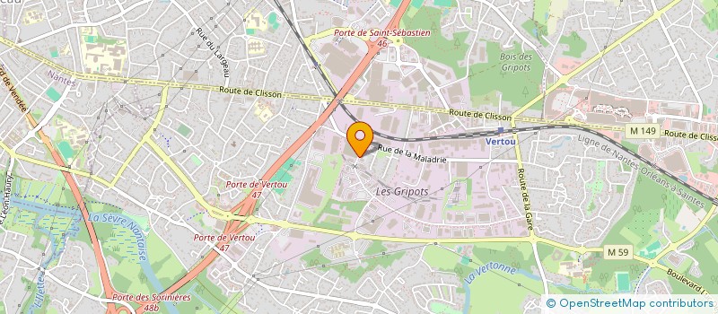 localisation de l'entreprise PC NEW LIFE  VERTOU