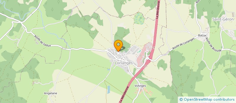 localisation de l'entreprise PC PRODUCTION  LORLANGES