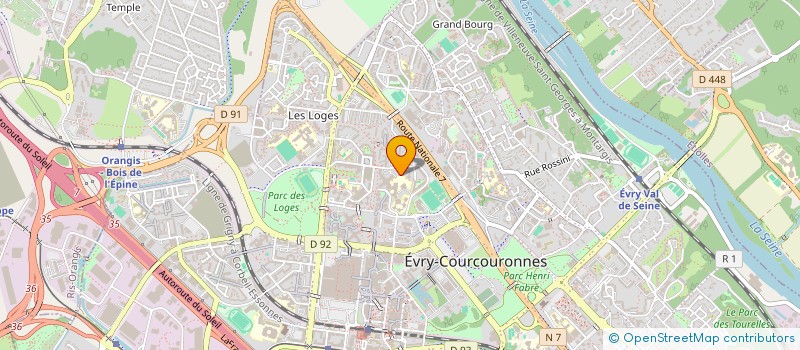 localisation de l'entreprise PC SERVICE  EVRY-COURCOURONNES