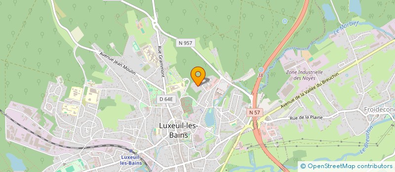 localisation de l'entreprise PC SIGIS à LUXEUIL-LES-BAINS