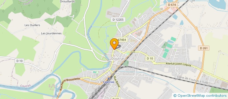 localisation de l'entreprise PC SIMPLE  COUTRAS