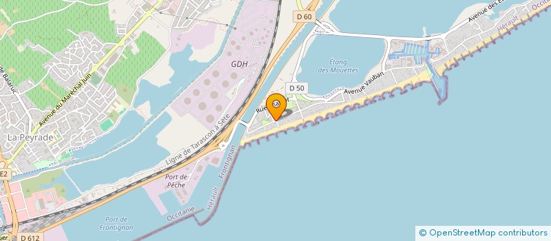 localisation de l'entreprise PC TECHNIQUE à FRONTIGNAN