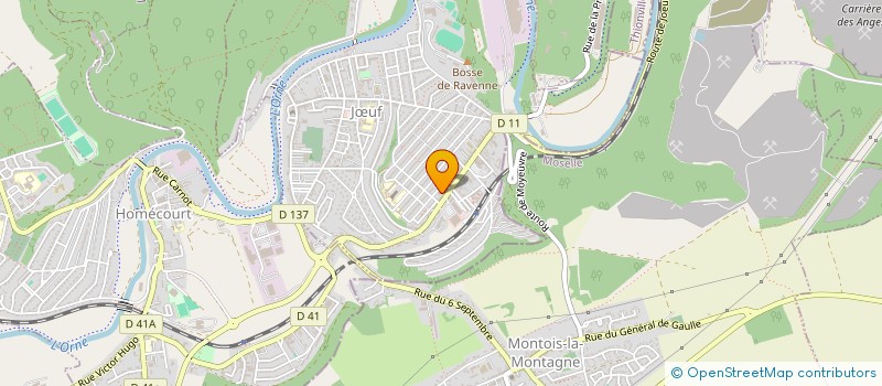 localisation de l'entreprise PC2I  JOEUF