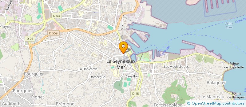localisation de l'entreprise PC2S à SIX-FOURS-LES-PLAGES
