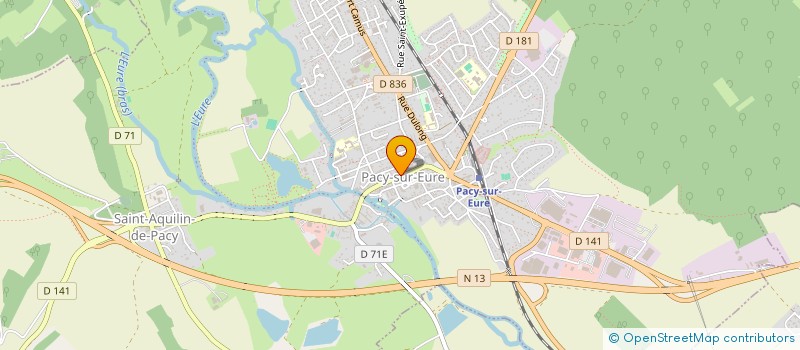 localisation de l'entreprise PCA à PACY-SUR-EURE