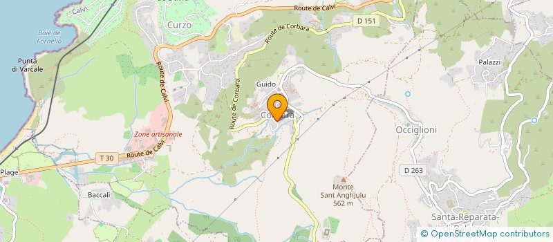 localisation de l'entreprise PCA à CORBARA