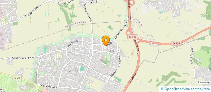 localisation de l'entreprise PCA  CHASSIEU