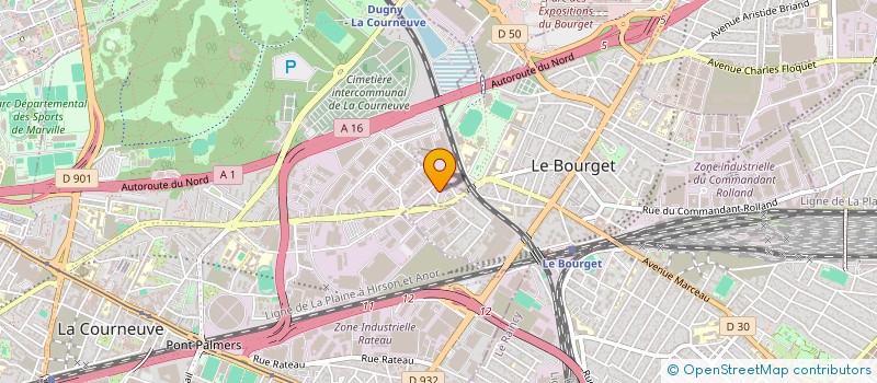 localisation de l'entreprise PCA ISOLATION à LA COURNEUVE