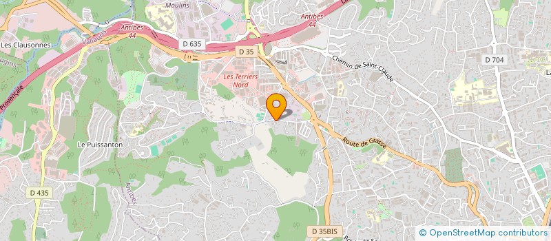 localisation de l'entreprise PCAM à ANTIBES