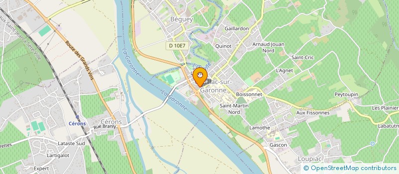 localisation de l'entreprise PCASM  CADILLAC-SUR-GARONNE