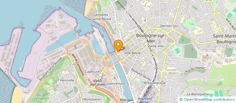 localisation de l'entreprise PCB à BOULOGNE-SUR-MER