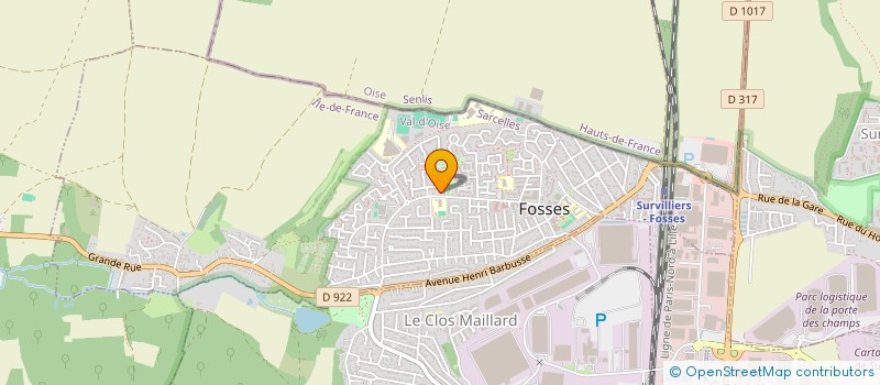 localisation de l'entreprise PCBCHIMIE  FOSSES