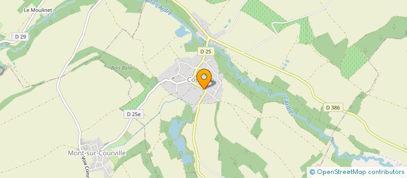 localisation de l'entreprise PCBM  COURVILLE