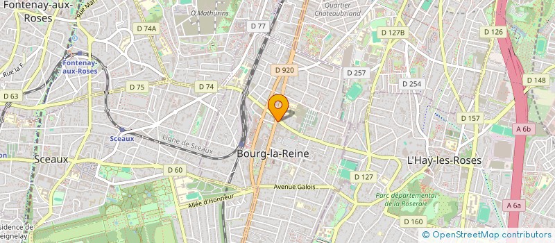 localisation de l'entreprise PCCG à BOURG-LA-REINE