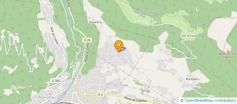 localisation de l'entreprise PCCR  MARIGNIER