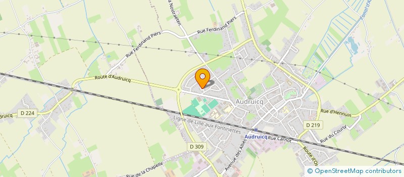 localisation de l'entreprise PCD SENSEA  AUDRUICQ