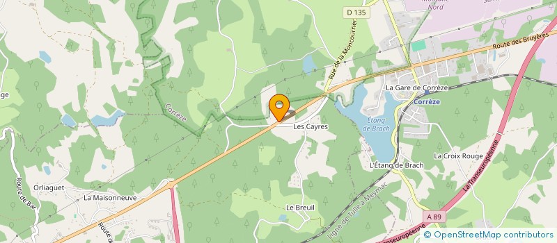 localisation de l'entreprise PCDP 19  GIMEL-LES-CASCADES