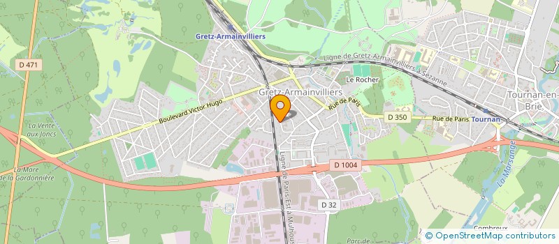 localisation de l'entreprise PCE  GRETZ-ARMAINVILLIERS