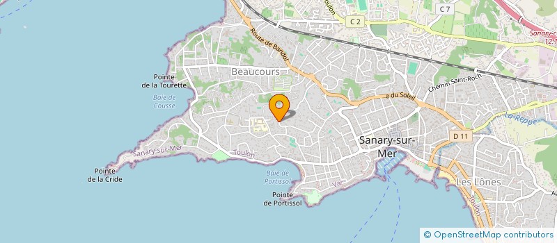localisation de l'entreprise PCE IMMOBILIER à SANARY-SUR-MER