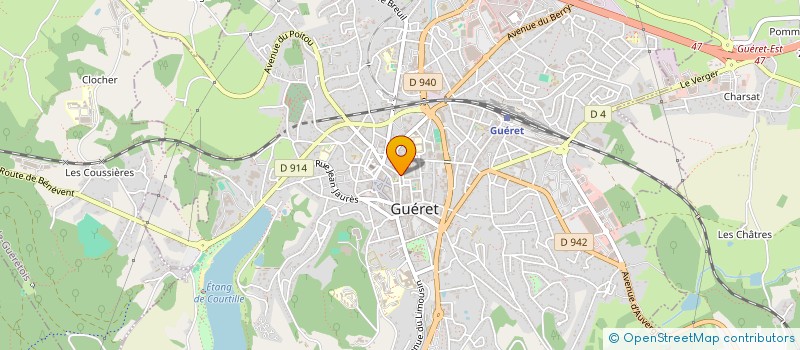 localisation de l'entreprise PCE3 à GUERET