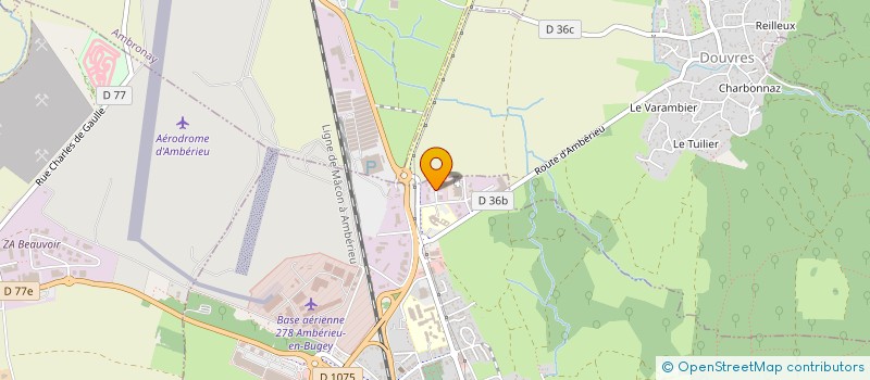 localisation de l'entreprise PCEB INVESTISSEMENT à AMBERIEU-EN-BUGEY
