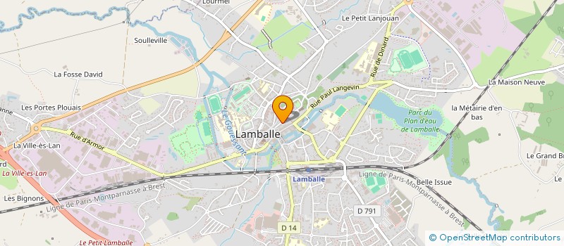 localisation de l'entreprise PCEL 125 BD SAINT DENIS A COURBEVOIE  LAMBALLE-ARMOR