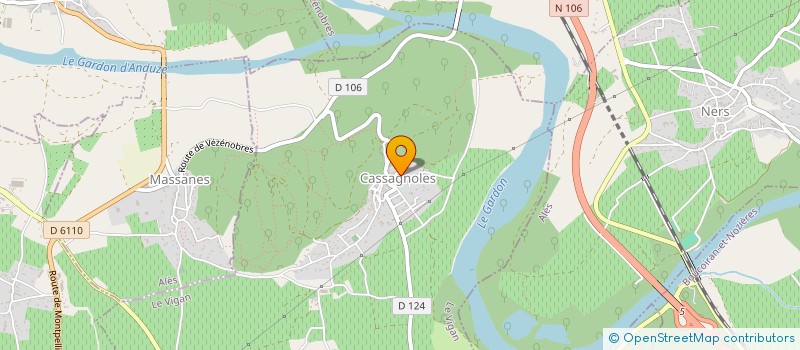 localisation de l'entreprise PCEO à CASSAGNOLES