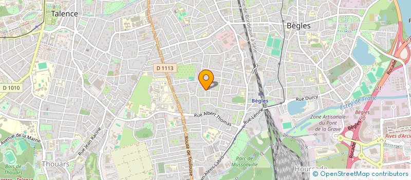 localisation de l'entreprise PCFB à BEGLES
