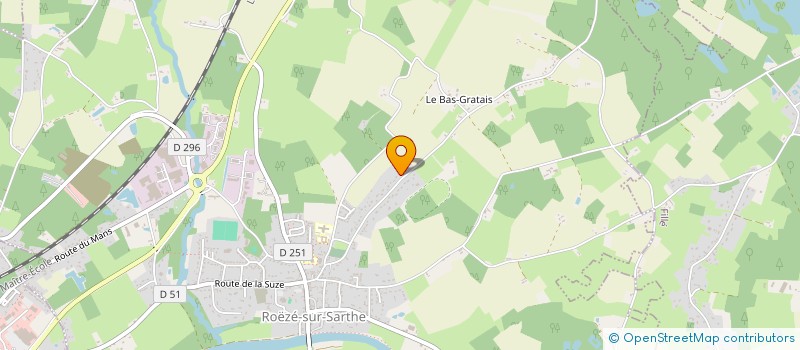 localisation de l'entreprise PCG  ROEZE-SUR-SARTHE