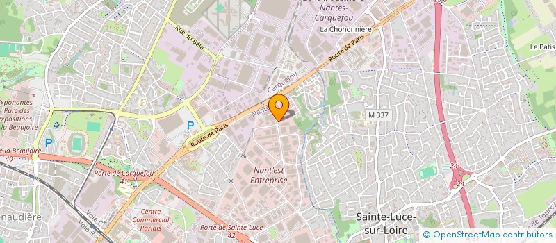 localisation de l'entreprise PCGI (PRESTATION COMMERCIALE GESTION INVEST)  NANTES