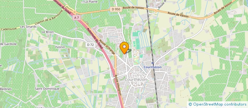 localisation de l'entreprise PCGSF  COURTHEZON