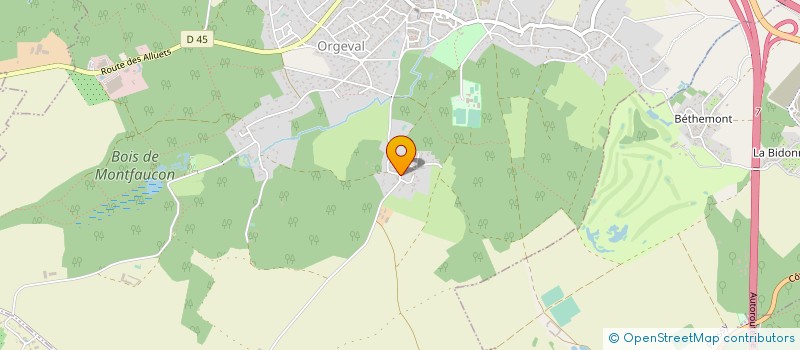 localisation de l'entreprise PCH  ORGEVAL