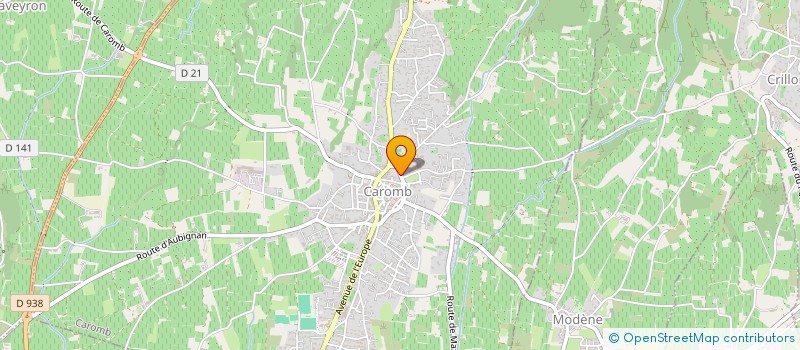 localisation de l'entreprise PCH-ARCHITECTURE  CAROMB