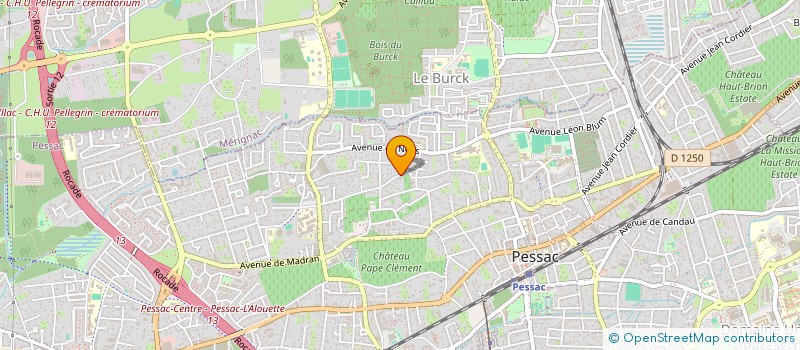 localisation de l'entreprise PCH IMMO  PESSAC