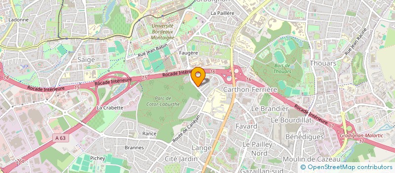 localisation de l'entreprise PCHARD ANIN INDIVISION  GRADIGNAN