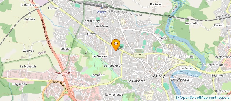 localisation de l'entreprise PCHVT à AURAY