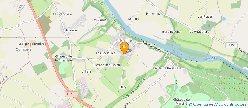 localisation de l'entreprise PCHX-IMMOBILIER  LONGUENEE-EN-ANJOU