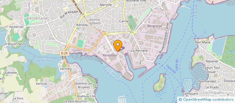 localisation de l'entreprise PCI à LORIENT