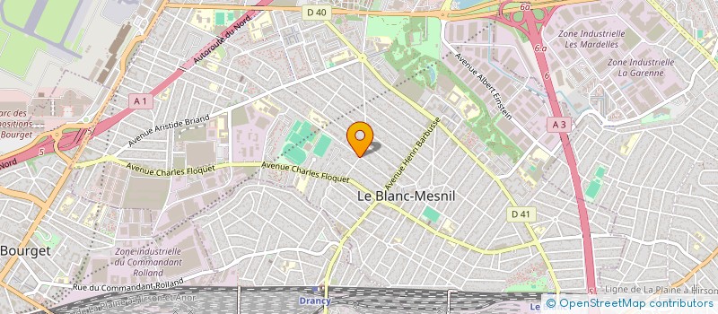 localisation de l'entreprise PCI  LE BLANC-MESNIL